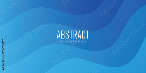 abstract blue gradient wave layered background vector illustration.