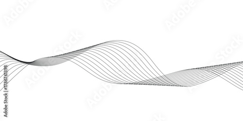 abstract creative blend wave line background vector illustration.