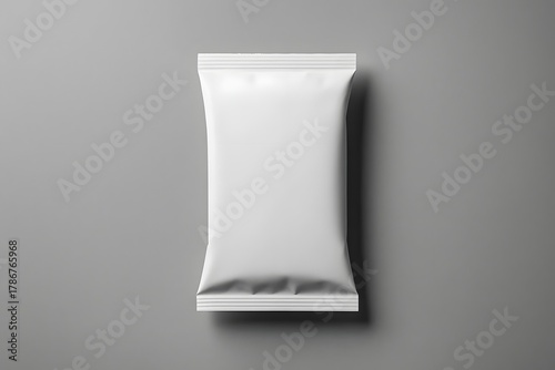 Minimal Foil Snack Bar Mockup with Realistic Shadow on Clean Background