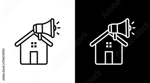 Marketing  White Icon Set Design