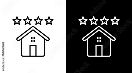 Rating  White Icon Set Design