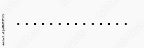 Black dots divider clipart vector