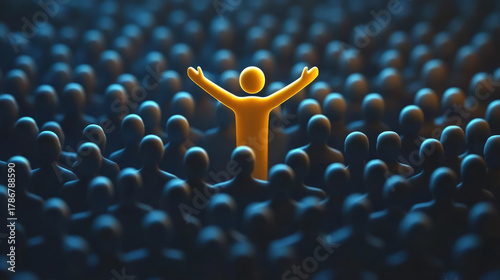 A unique individual standing out from the crowd: the concept of corporate team leadership