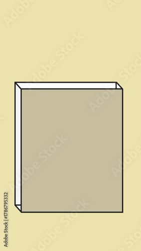 Rectangle shape frame phone wallpaper vector