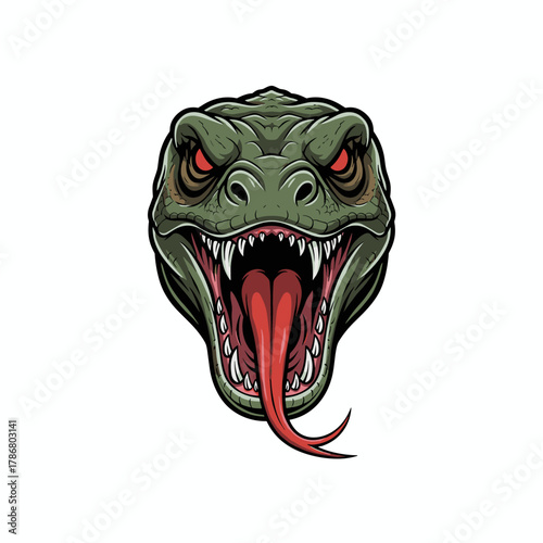 <ctrl46>Ilustrasi vektor kartun monster lucu berwajah marah tengkorak vampir untuk desain tato horor Hallowen<ctrl46>