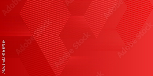 Abstract hexagon rendering of red abstract glass background Vector ilustration