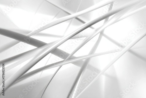 Abstract White Lines Design