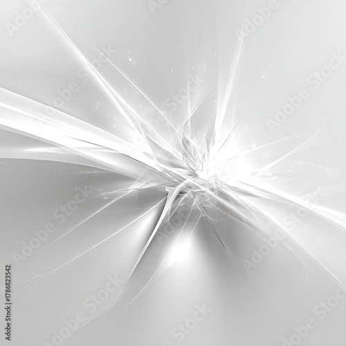 Abstract White Light Explosion Design