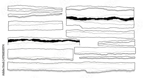 Abstract geological strata pattern design, sedimentary rock layers