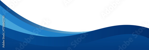 Obraz na plátně Abstract Blue Wave Background