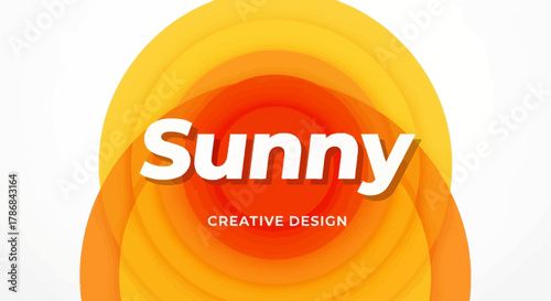 Sunny Creative Design Overlapping Circles in Warm Tones for a Bright and Cheerful Graphic