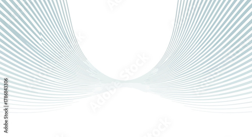 Abstract Waves A Serene Flow of Light Blue Lines on White