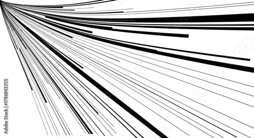 Abstract Linear Design A Modern Composition of Striking Black and White Lines