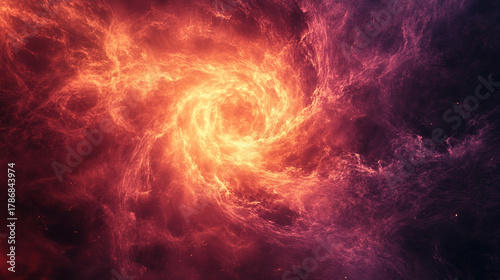Circular energy pulse radiates outward in a dark void, glowing with vibrant light and dynamic waves, symbolizing power, force, and motion in an abstract cosmic or sci-fi scene.
