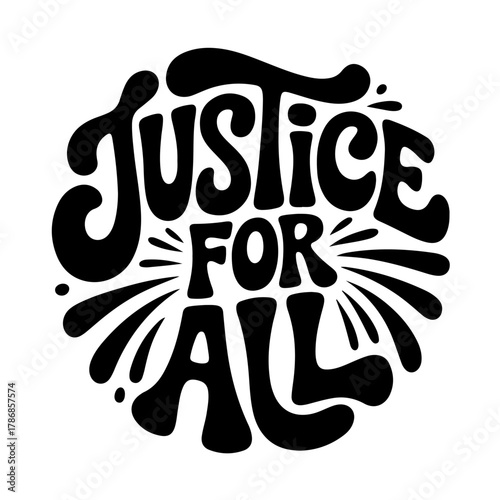 Justice For All. Civil Rights Day 2026. Vector Design Isolated on White Background