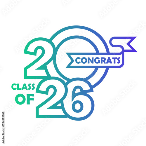 congratulation Line Gradient Icon