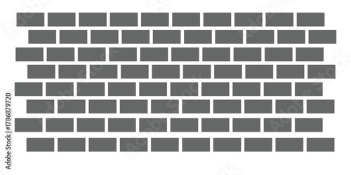 Brick Wall Icon Set – Vector Silhouette, Seamless Pattern, and Background Design Collection