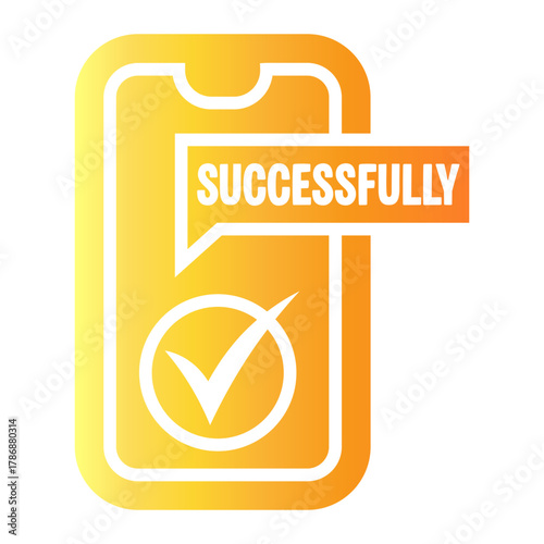 congratulation Gradient icon