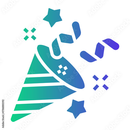 congratulation Gradient icon