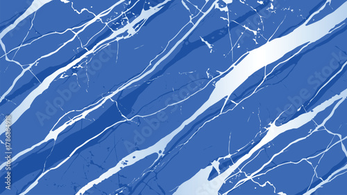 Modern Blue Marble Liquid Texture Vector Background