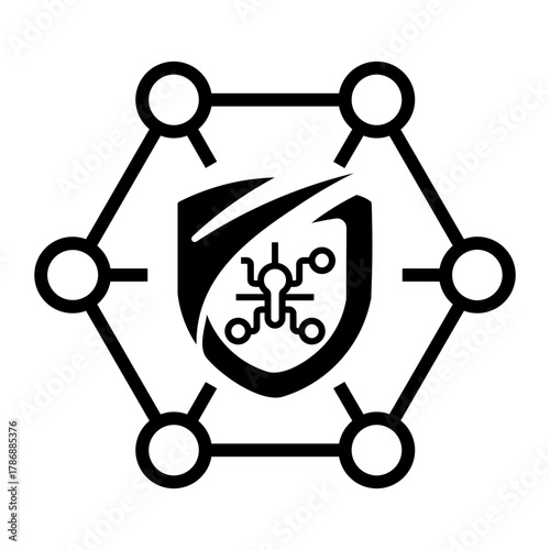 cyber threat Line Icon