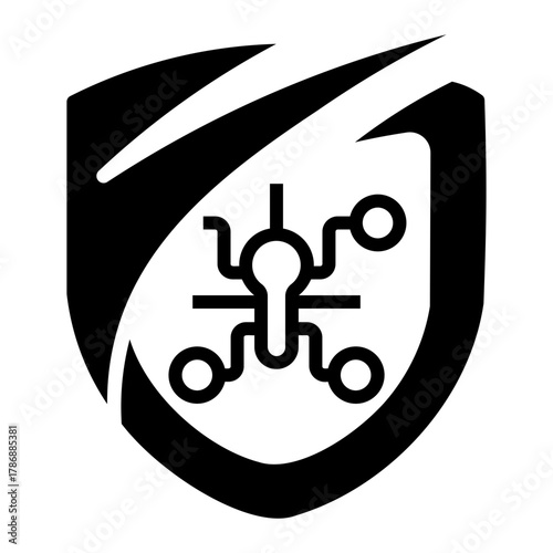 cyber threat Line Icon