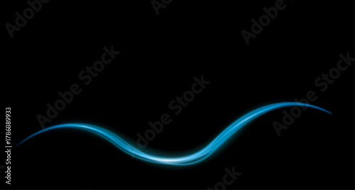 発光しているような波型の線