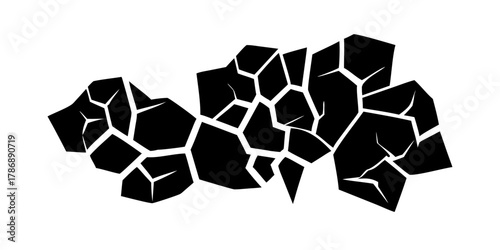 Illustration of a cracked ground a crack is a complete or incomplete separation of an object or material into two or more pieces