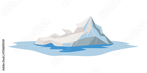 A captivating iceberg gracefully floats on the serene ocean, its majestic form, a testament to natures artistry and the beauty of the frozen realm