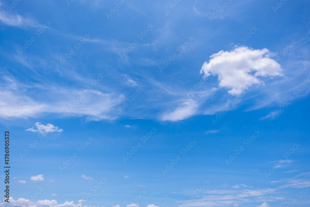 Obraz premium clear blue sky background,clouds with background. 
