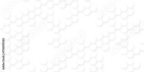 geometric hexagonal honeycomb shape texture background, clear pattern abstract hexagon white line, luxury white pattern wallpaper Illustration,  futuristic honeycomb mosaic white background.