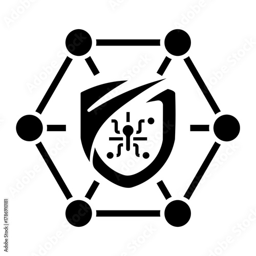 cyber threat Solid icon