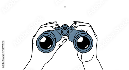 Looking Through Binoculars