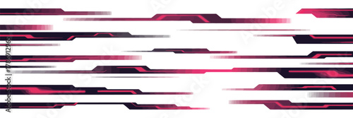 Futuristic cyberstream motion stripe illustration featuring vivid electric red and black flow lines with aerodynamic energy, transparent vector format ideal for motorsport design, digital art, and per