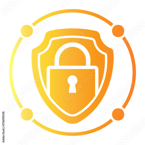 cyber threat Gradient icon