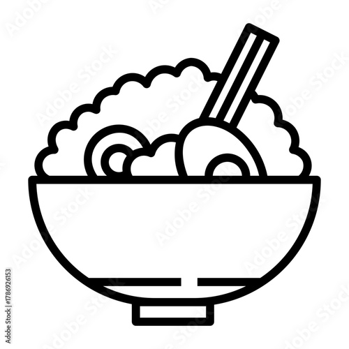 food courts Line Icon