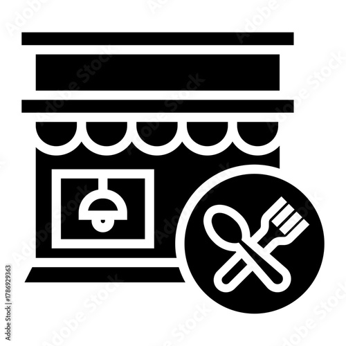 food courts Solid icon