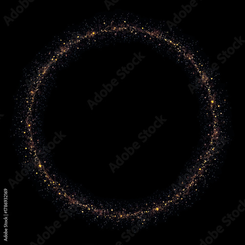 gold dust sparkling ring