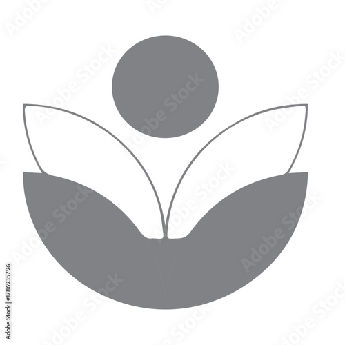 Human Figure Flower Logo
