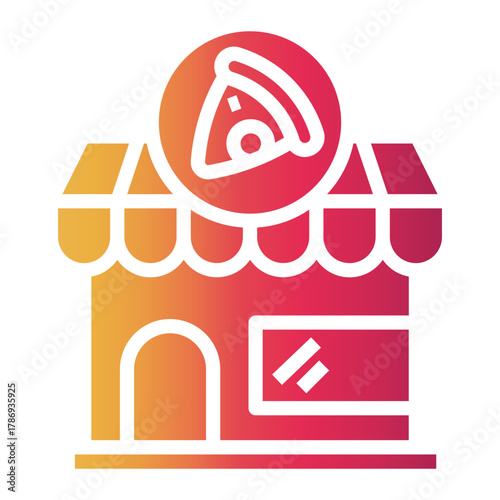 food courts Gradient icon