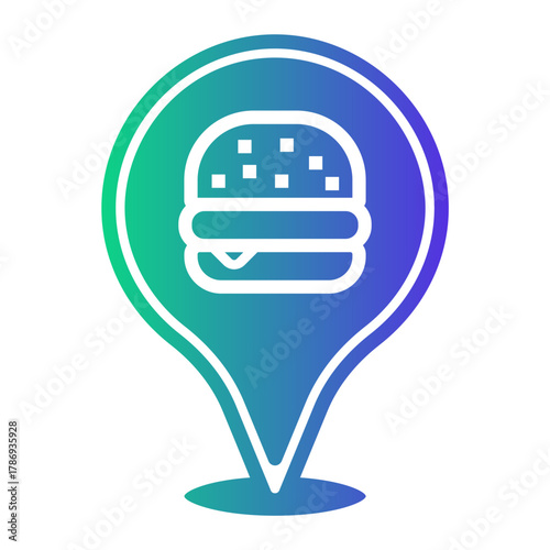 food courts Gradient icon