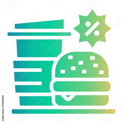 food courts Gradient icon