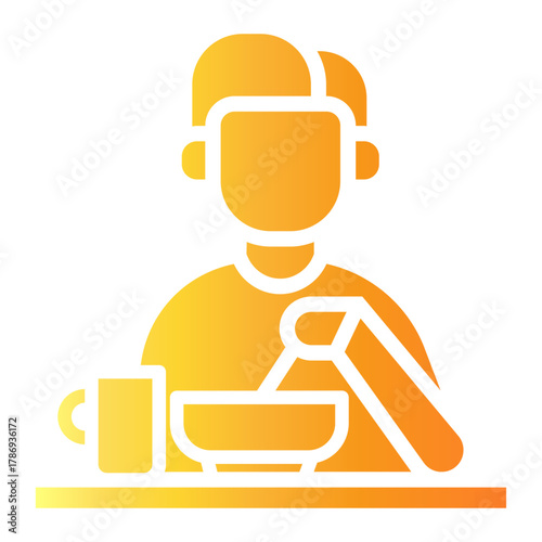 food courts Gradient icon