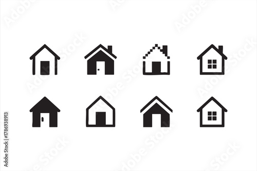 Architecture and construction icon set for property and development use