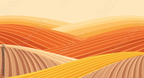 Minimal Flat Harvest Field Thanksgiving Background