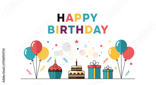 Celebrate joyous occasions with vibrant balloons, festive cakes, and delightful gifts for unforgettable birthday moments