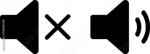 Mute and speaker icons showing volume control