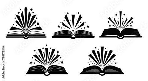 Open book vector illustration education and learning concept design