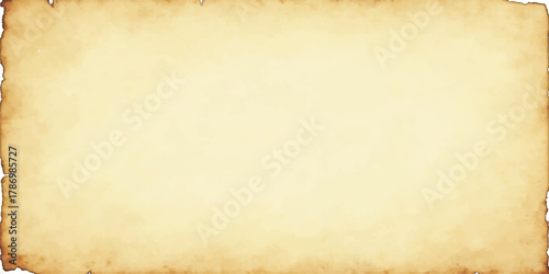 Vintage parchment paper background featuring a textured, aged brown surface with burnt edges and a stained, grungy design