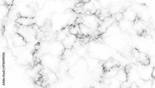 White Marble Texture Background with Natural Gray Veins